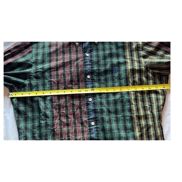 Retro vtg y2k‎ Polo Ralph Lauren classic fit men's button plaid  oxford colorful - Picture 11 of 11